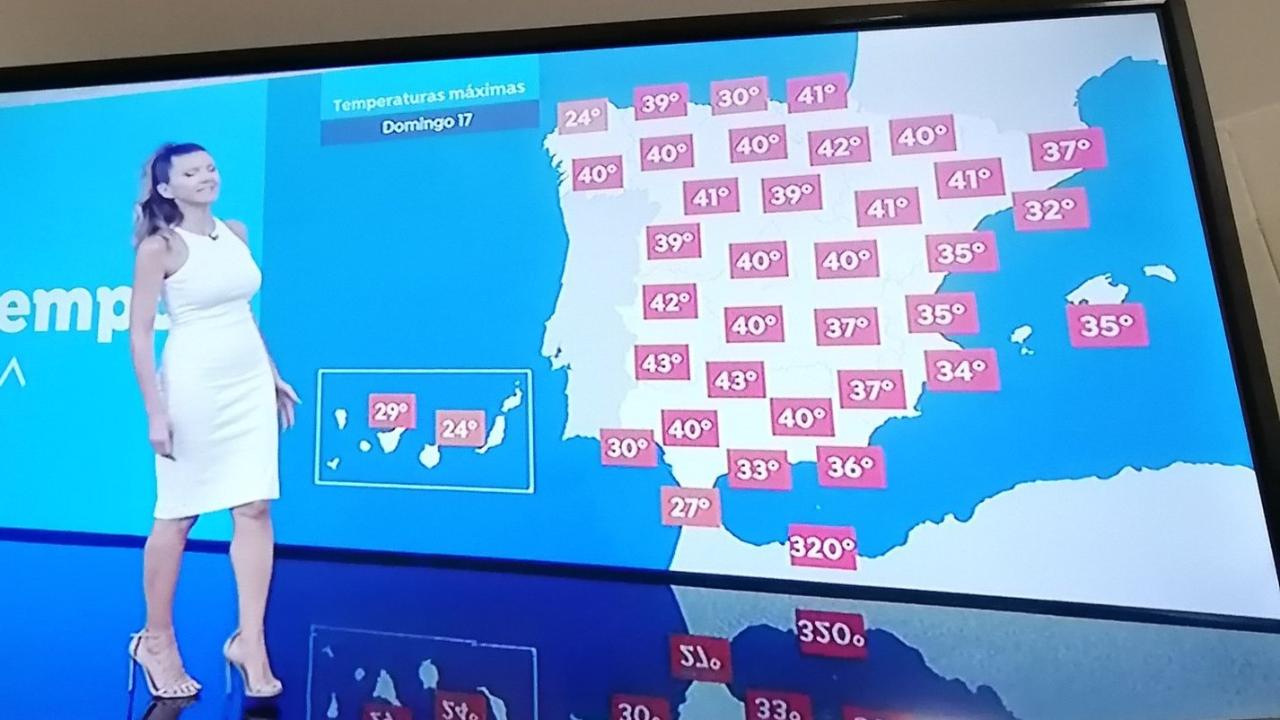 'Melilla supera los 300º este domingo' y otras meteduras de pata en los telediarios