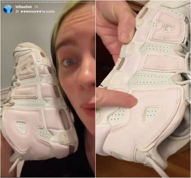 Las zapatillas virales de Billie Eilish que dividen internet: ¿de qué color las ves tú?