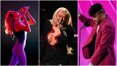 Cristina Aguilera, Bad Bunny y Danna Paola elevan la temperatura de los Latin Grammy 2021 con sus actuaciones