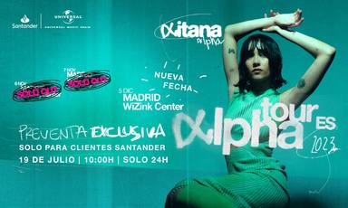 La tercera fecha de Aitana en Madrid con 'Alpha Tour' contará con preventa para clientes del Santander
